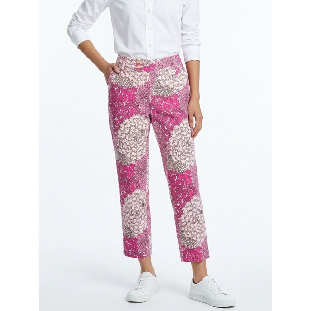 LILLY PULITZER | William Palm Beach Fit Floral Corduroy Pants Women’s Size 4